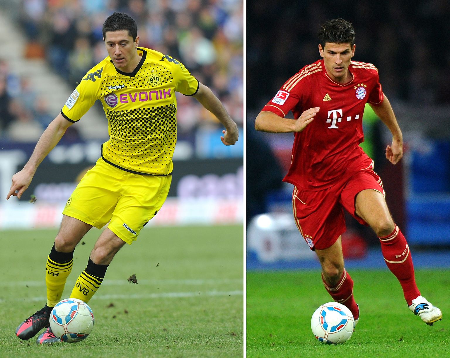 Den 3. Oktober 2010 haben Robert Lewandowski (l.) und Mario Gomez (r.) nicht in allzu guter Erinnerung.