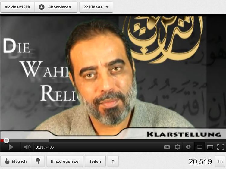 So gibt sich der Hassprediger Ibrahim Abou Nagie bei seinen Videobotschaften im Internet.