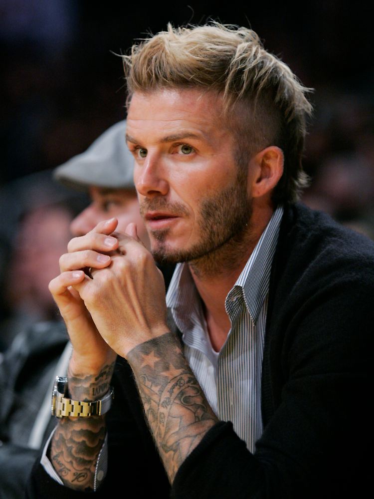 David Beckham ist nicht nur frisurentechnisch ganz hart im Nehmen.