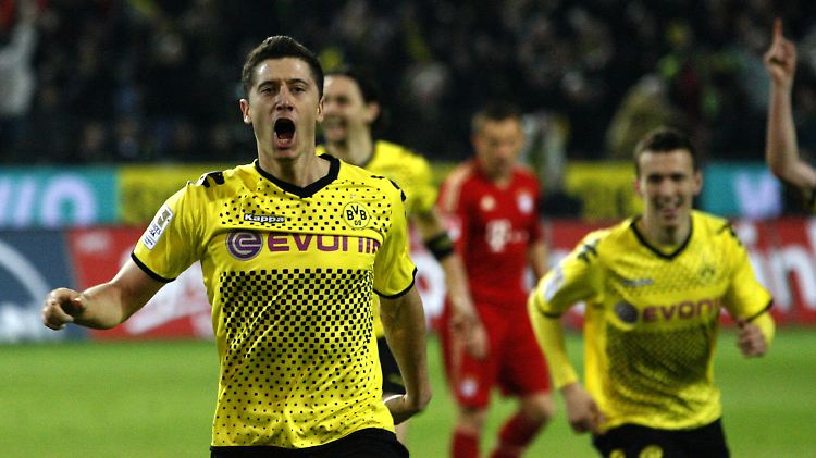 Robert Lewandowski entschied das Gigantenduell für den BVB - und damit auch die Meisterschaft?
