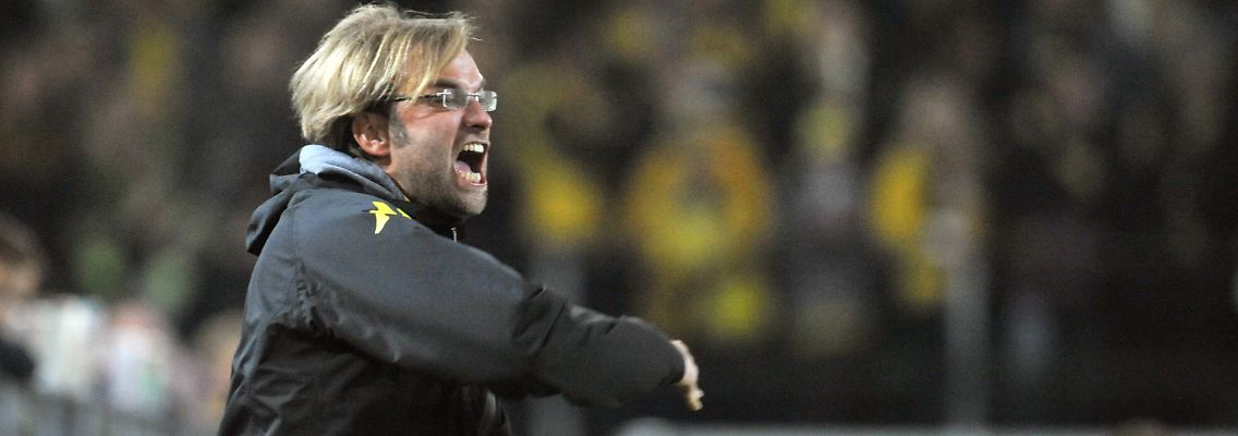 Jürgen Klopp peitschte seine Dortmund vergebens nach vorn.