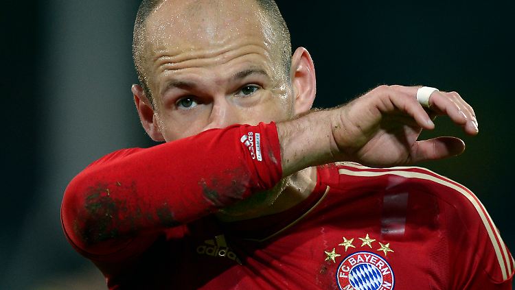 "Das ist peinlich": Arjen Robben, FC Bayern München.