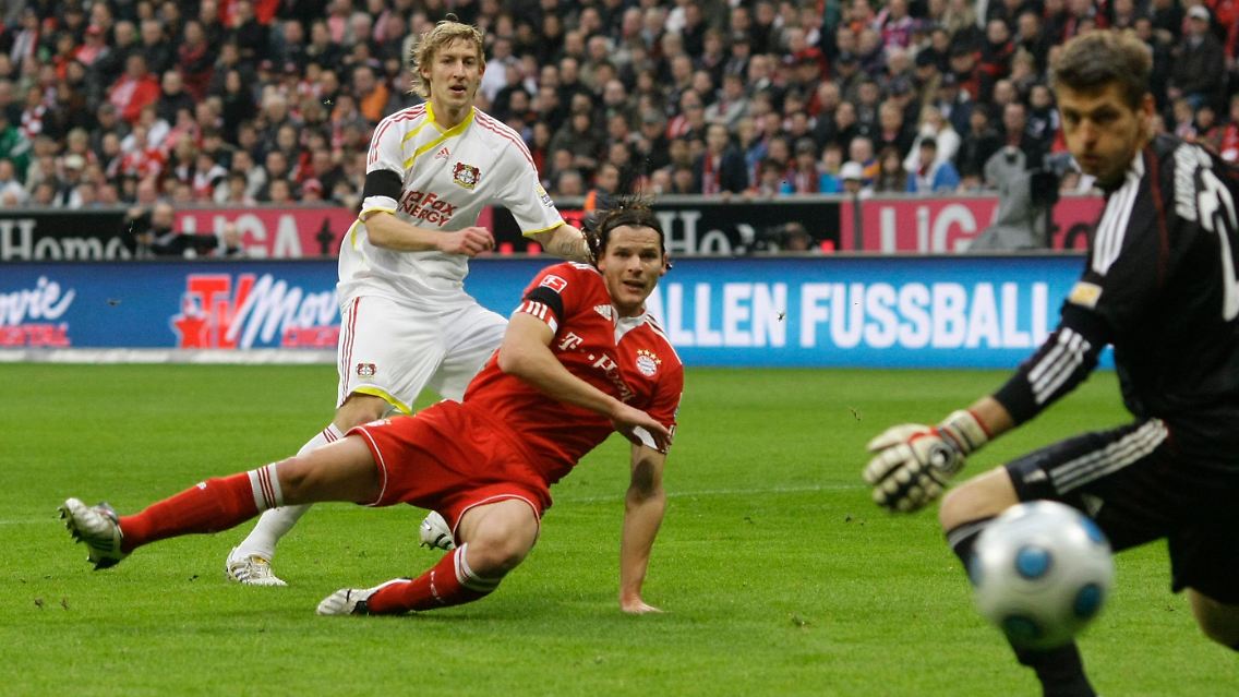 Stefan Kießling glich schon in der 14. Spielminute mit seinem neunten Saisontor aus.