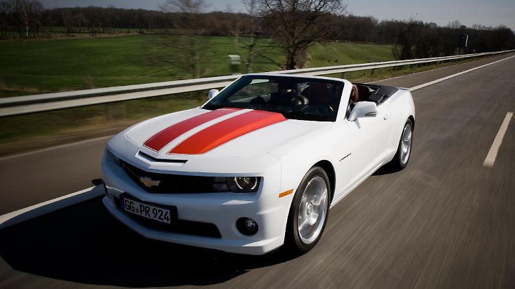 Ein wahrer Eye-Catcher: das Camaro Cabrio von Chevrolet.