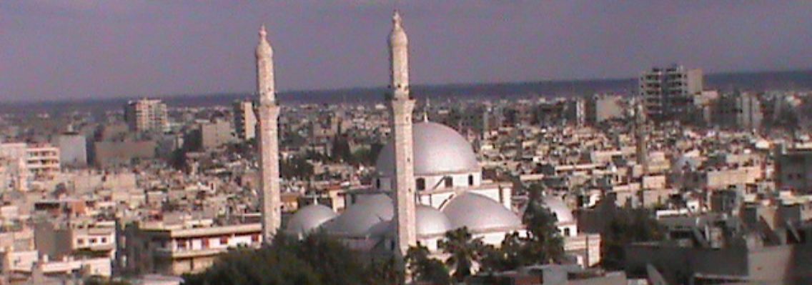 Blick auf Homs, die umkämpfteste Stadt.