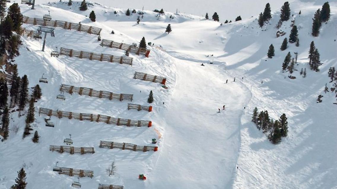 Nur für besonders Mutige: Die Abfahrt "Harakiri" bei Mayrhofen gilt als die steilste Piste Österreichs.