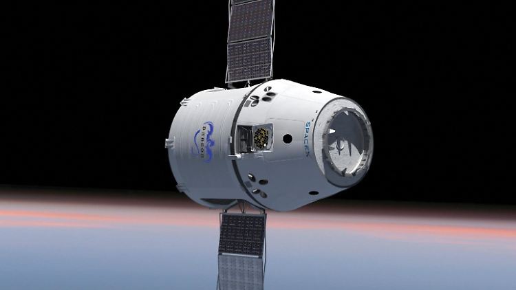 Die "Dragon"-Kapsel soll bald an die ISS andocken.
