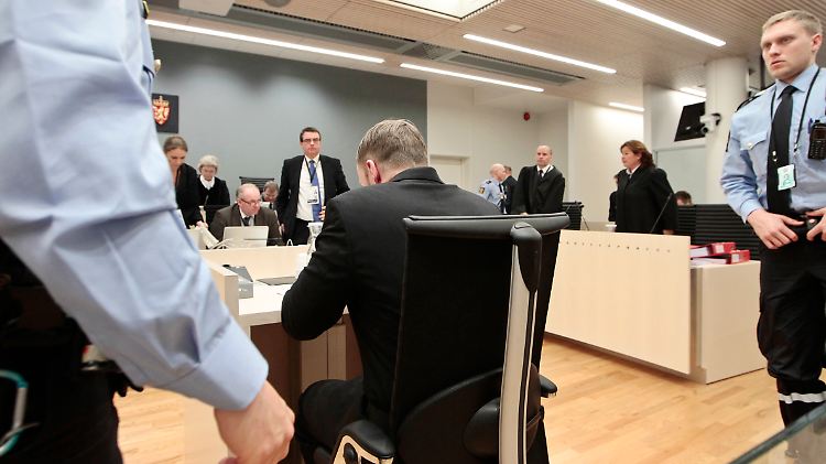 Der Massenmörder Anders Behring Breivik vor Gericht: Er würde nach eigener Aussage die Taten erneut begehen.