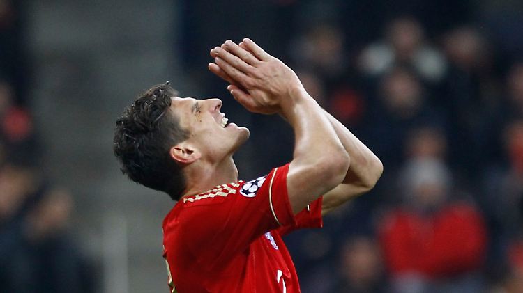 Doppelte Erlösung kurz vor Schluss: In der 90. Minute traf Mario Gomez aus kurzer Distanz zum 2:1-Sieg seiner Bayern über Real Madrid.