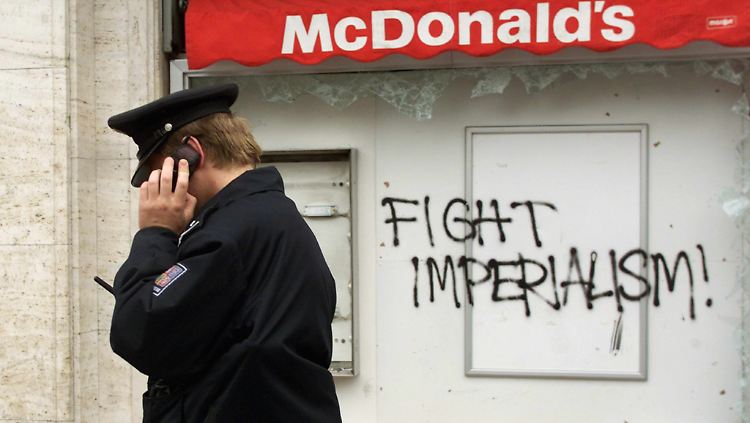 Proteste gegen Tagungen von IWF und Weltbank gehören zum Ritual der Globalisierungsgegner weltweit. Hier in Prag.