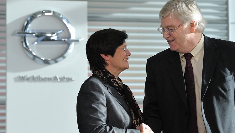 Einig: Reilly mit Lieberknecht in Rüsselsheim.