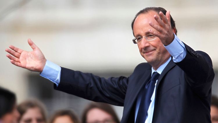 Strahlender Sieger: François Hollande.