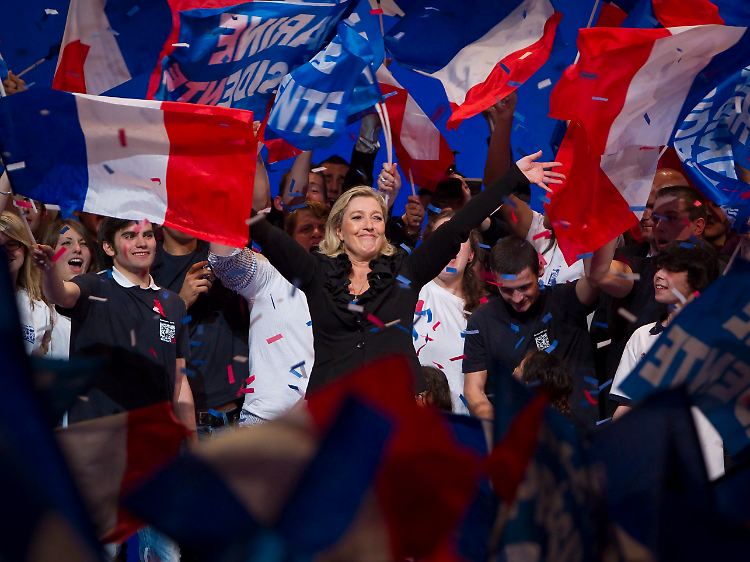 Marine Le Pen setzt wieder auf die nationalistische Karte.