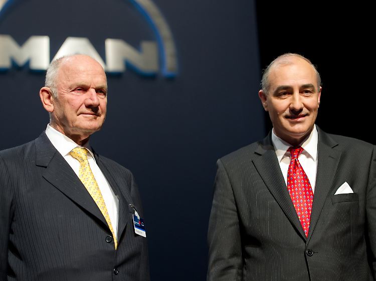 VW-Partriarch Piech (Li.) und MAN-Chef Pachta-Reyhofen wollen eine Allianz schmieden.