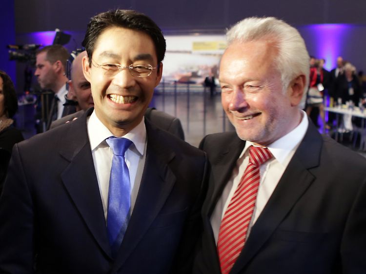 Da strahlen beide: Philipp Rösler und Wolfgang Kubicki.