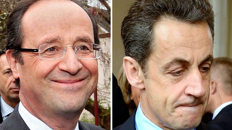 Hollande und Sarkozy - beide werden bis zum 6. Mai kämpfen.