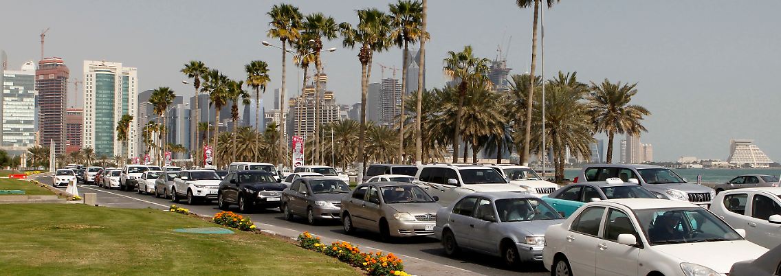 Reich durch Erdgas: Doha, Hauptstadt des kleinen Emirats Katar.
