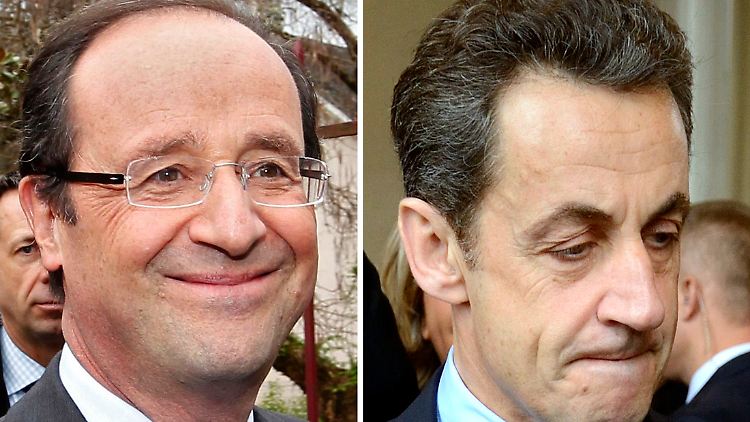 Hollande oder Sarkozy - derzeit sieht alles danach aus, als würde der nächste französiche Präsident Holland heißen.