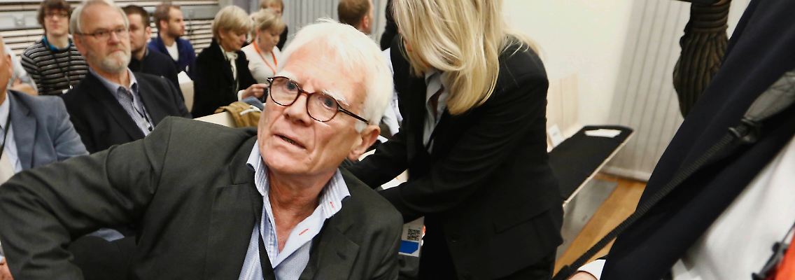 Harald Føsker überlebte den Bombenanschlag im Osloer Regierungsviertel. Der heute 67-Jährige verlor dabei 80 Prozent seiner Sehkraft.