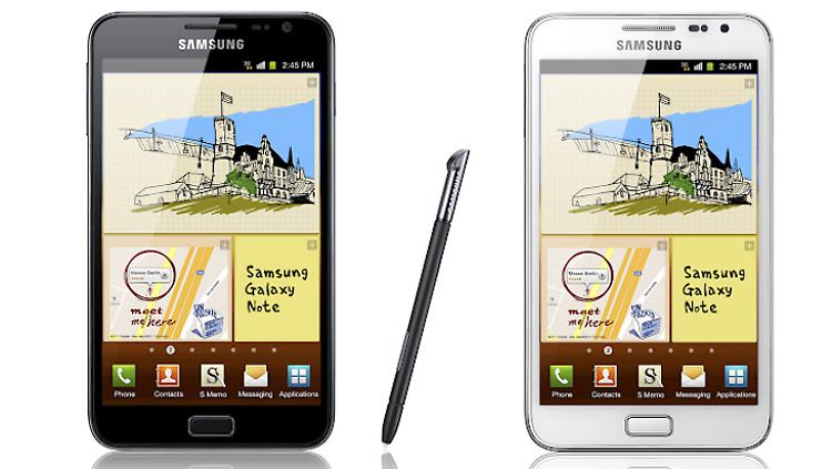 Das Samsung Galaxy Note schnitt auch im Test von n-tv.de sehr gut ab.