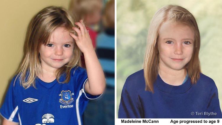 Ein weiteres Polizeifoto zeigt, wie das Mädchen damals ausgesehen hat (l.) und heute aussehen könnte (r.).