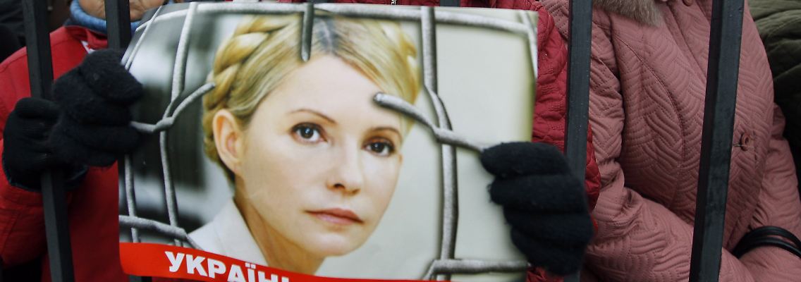 Auch in der Ukraine wird für Julia Timoschenko demonstriert.