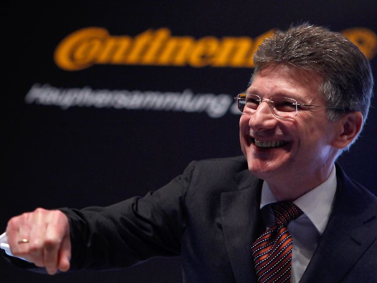 Gute Laune zur Hauptversammlung: Der Vorstandsvorsitzende der Continental AG, Elmar Degenhart.