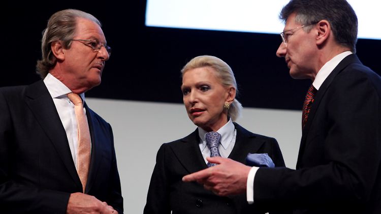 Mit von der Partie: Maria-Elisabeth Schaeffler - sie sitzt bei Conti im Aufsichtsrat - und Linde-Chef Wolfgang Reitzle (l.).