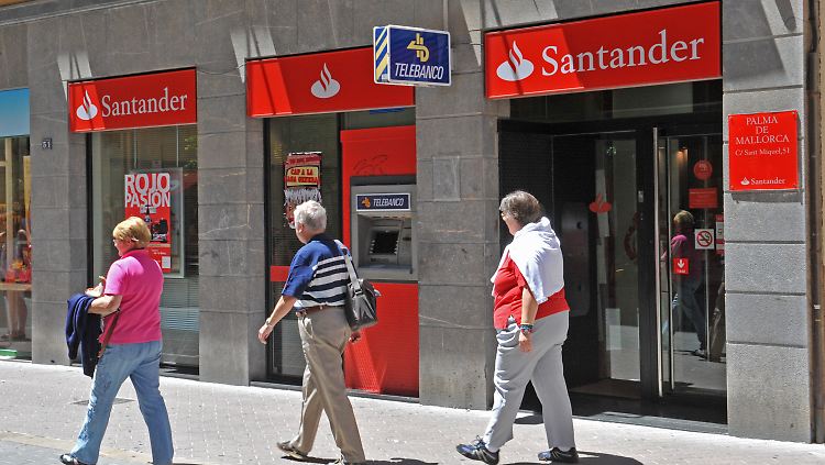 Faule Papiere belasten die Banco Santander.