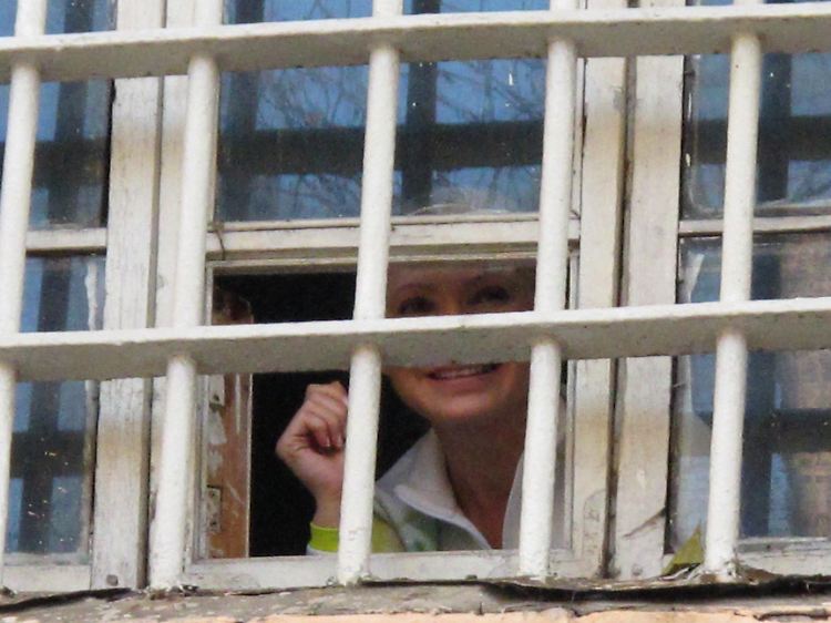 Julia Timoschenko befindet sich seit dem 20. April im Hungerstreik (das Archivbild zeigt sie im November in einem Gefängnis in Kiew).