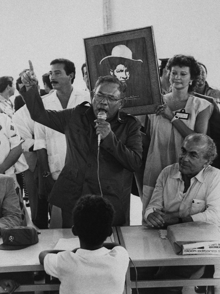 1986 war Borge noch Innenminister Nicaraguas.