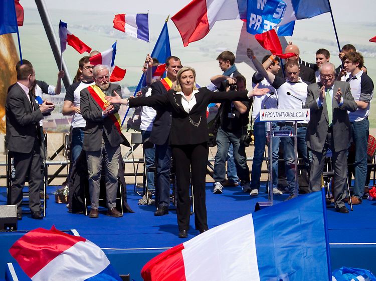 Die rechtsextreme Le Pen will einen leeren Stimmzettel abgeben.