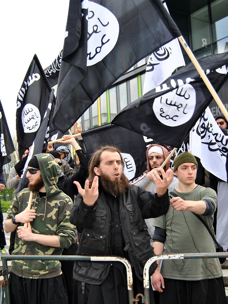 Wütend über die Karikaturen: die islamischen Fundamentalisten.