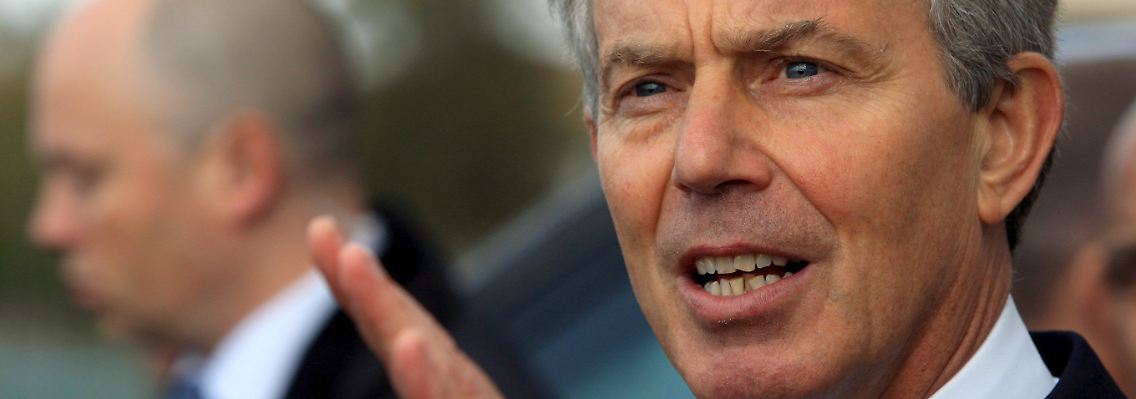 Die meisten Briten waren gegen einen Einsatz im Irak - Tony Blair unterstützte die USA dennoch.