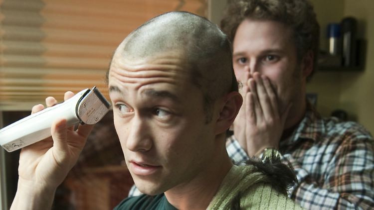 "Was rasierst du damit sonst so?" "Meine Haare." "Und wo?" Gordon-Levitt und Rogan als Adam und Kyle. 