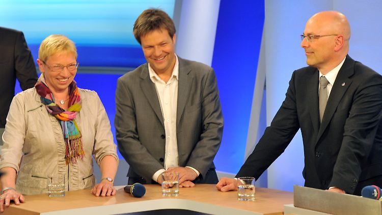 Anke Spoorendonk (SSW), Robert Habeck (Grüne) und Torsten Albig (SPD) machen wohl gemeinsame Sache.