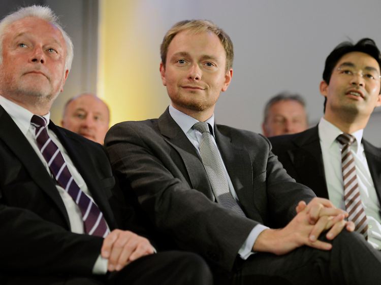 Ein Querschläger, ein Intellektueller und ein geschwächter Parteivorsitzender: Kubicki, Lindner und Rösler (v.l.)