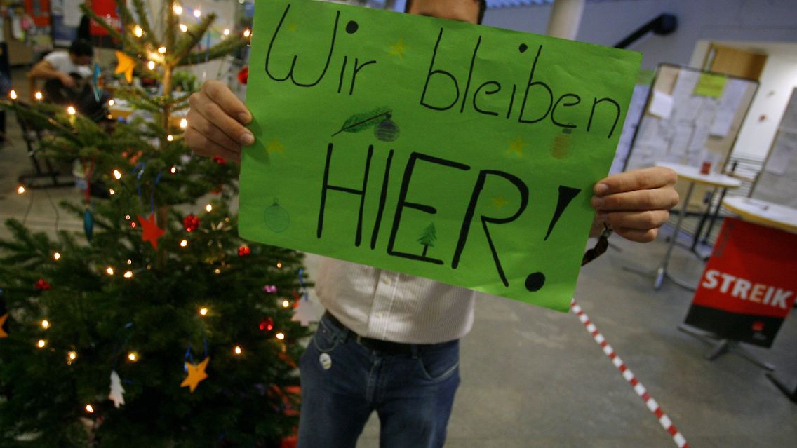 Die Studenten der Fachhochschule Nürnberg stellen sich auf eine Besetzung auch über Weihnachten ein.