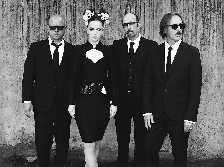 Garbage sind: Steve Marker, Shirley Manson, Duke Erikson und Butch Vig (v.l.n.r.)