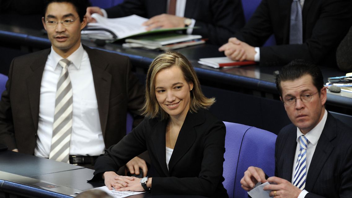 Minister Rösler, Köhler und Guttenberg (von links): Gemeinsamkeiten sind begrenzt.