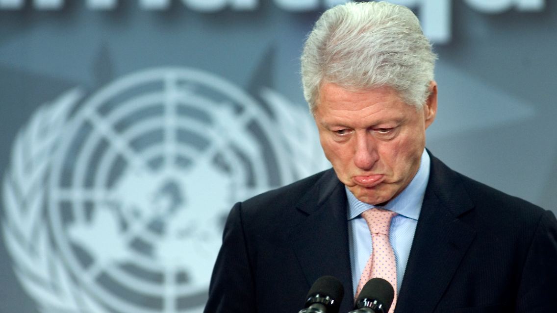 US-Präsident Clinton während der Kyoto-Konferenz: Den USA fehlte das Verhandlungsmandat.