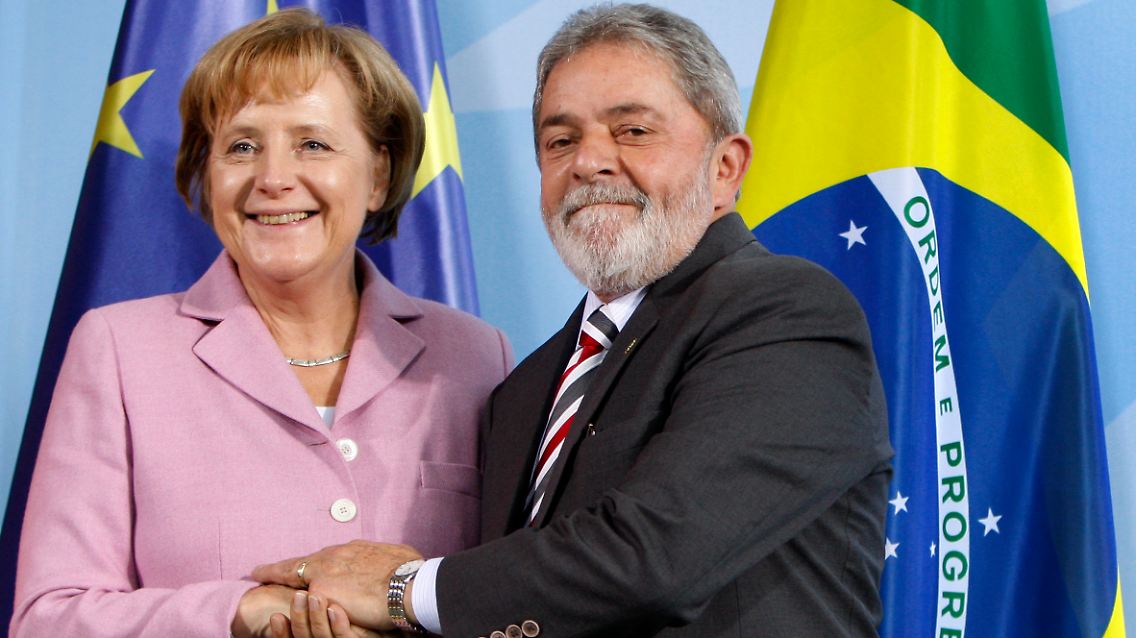 Duz-Freunde: Angela Merkel und Luiz Inácio Lula da Silva.