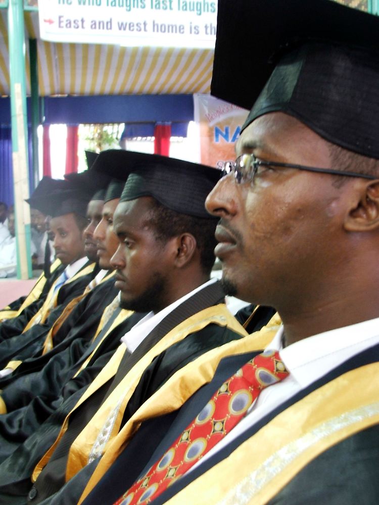 Vor dem Anschlag: Absolventen der Benadir-Universität und künftige Ärzte bei der Graduierten-Feier.