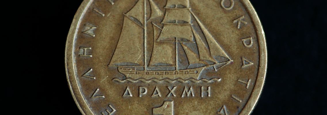 Griechische Drachme von 1982.