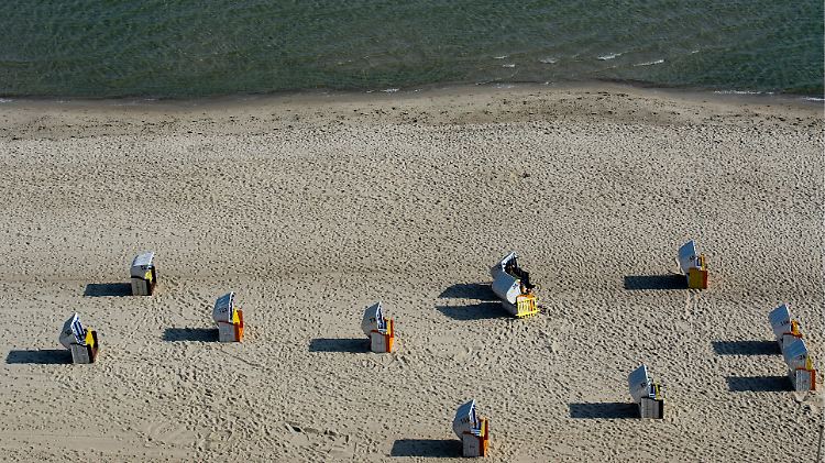 Strandkörbe am Timmendorfer Strand.