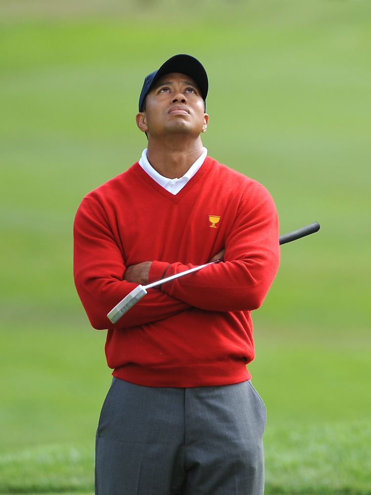 Tief gefallen: Ehebrecher Tiger Woods.