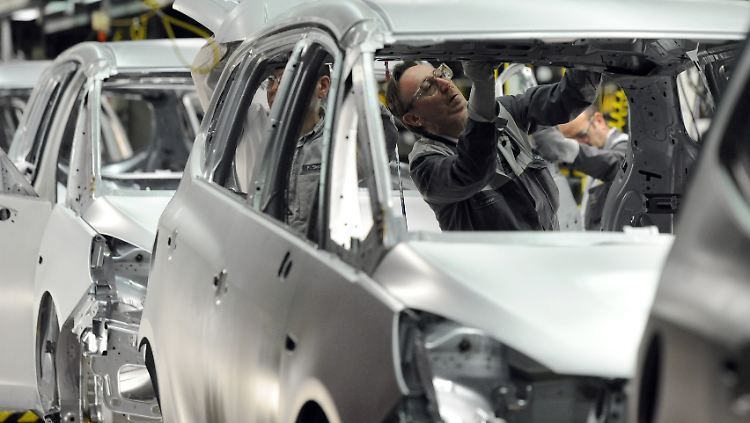 Zafira-Produktion im Opel-Werk Bochum