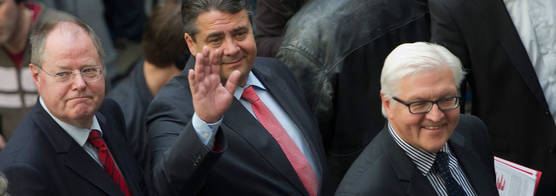 Die drei von der SPD sind da.