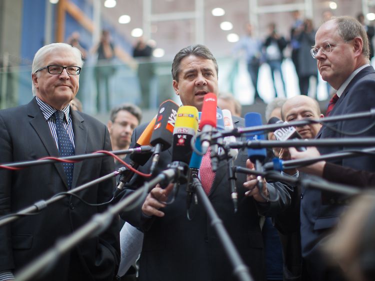 Die große Inszenierung der Troika gelingt der SPD nicht.