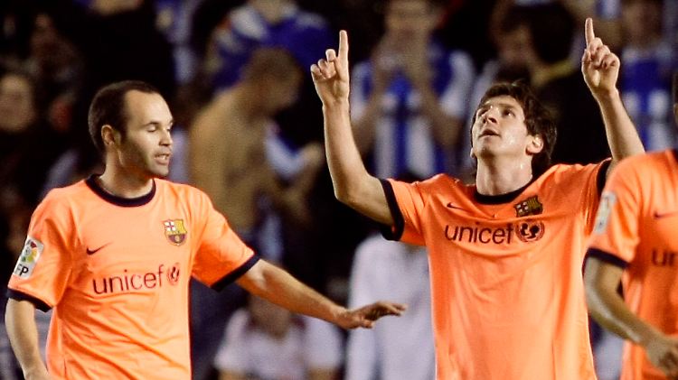 Doppeltorschütze: Lionel Messi.